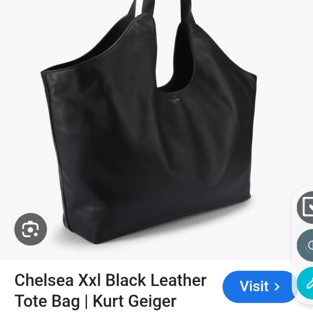 Kurt Geiger Chelsea XXL Black Tote